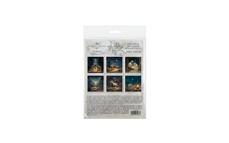 Mini Rijstpapier Set Kerstavond 6 Vellen Itd Collection