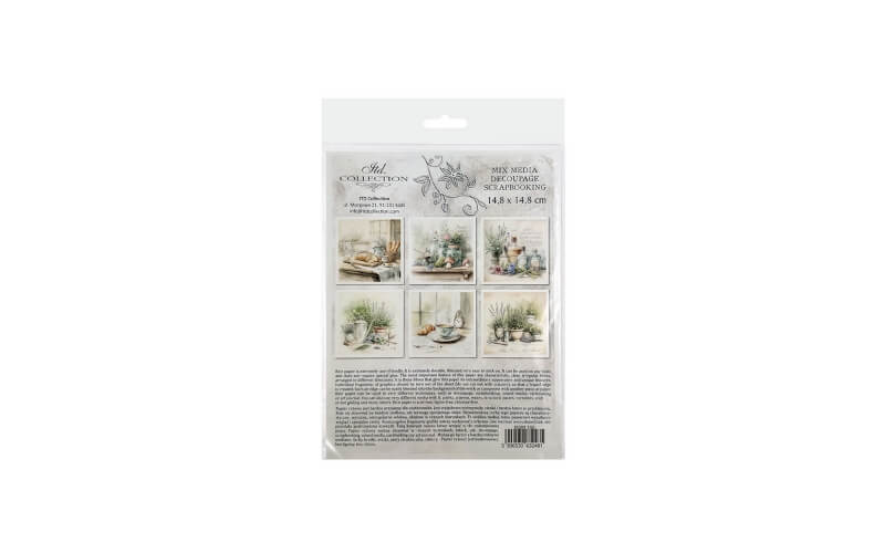 Mini Rijstpapier Set Keuken en Kruiden 6 Vellen Itd Collection