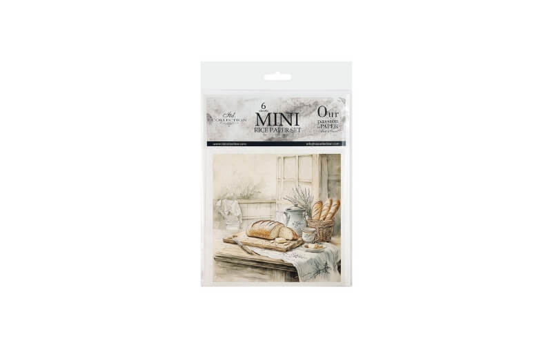 Mini Rijstpapier Set Keuken en Kruiden 6 Vellen Itd Collection