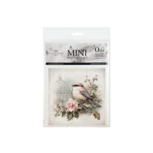 Mini Rijstpapier Set Kleine Vogels 6 Vellen Itd Collection