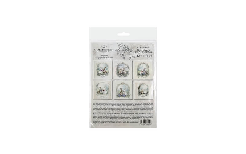 Mini Rijstpapier Set Konijntjes 6 Vellen Itd Collection