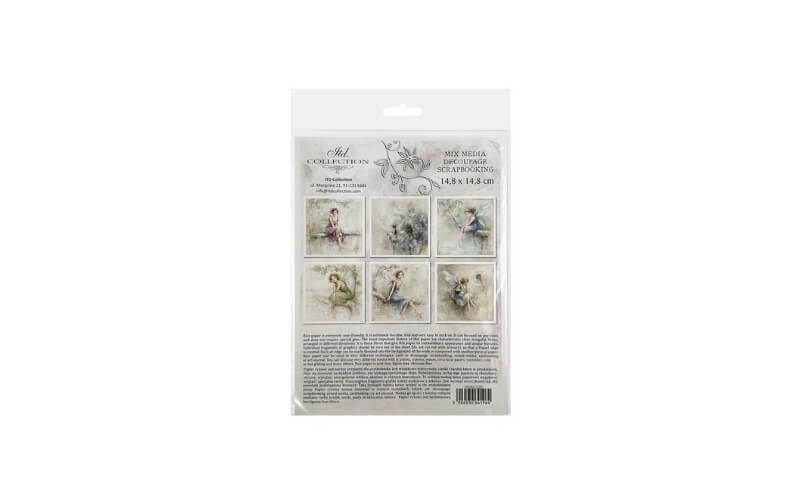 Mini Rijstpapier Set Lucht 6 Vellen Itd Collection