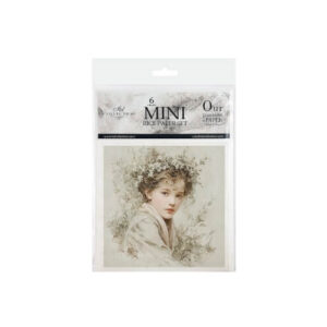 Mini Rijstpapier Set Meisjes met Bloemen 6 Vellen Itd Collection