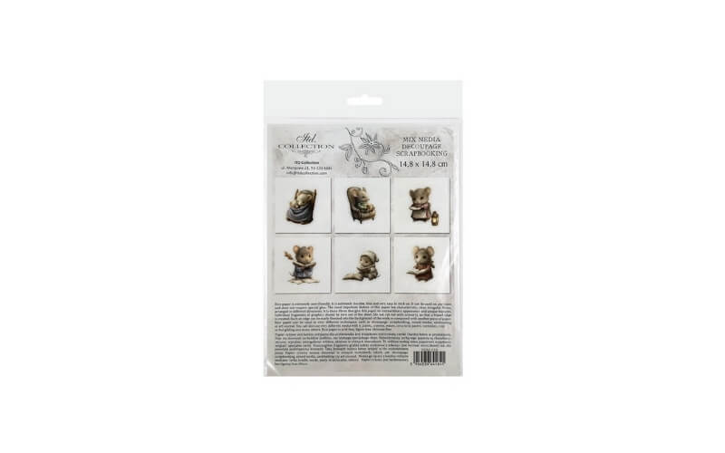 Mini Rijstpapier Set Muisjes 6 Vellen Itd Collection