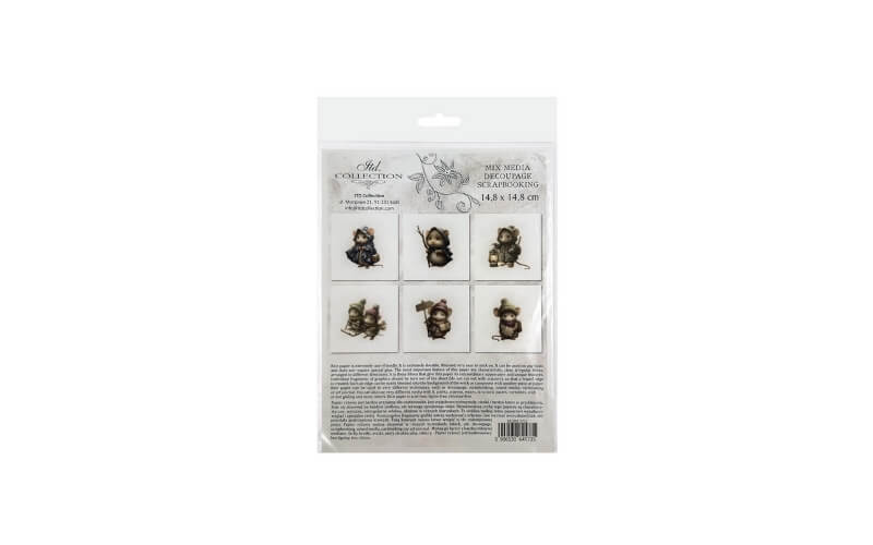 Mini Rijstpapier Set Muizenkindjes 6 Vellen Itd Collection