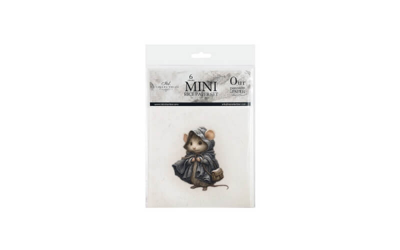 Mini Rijstpapier Set Muizenkindjes 6 Vellen Itd Collection