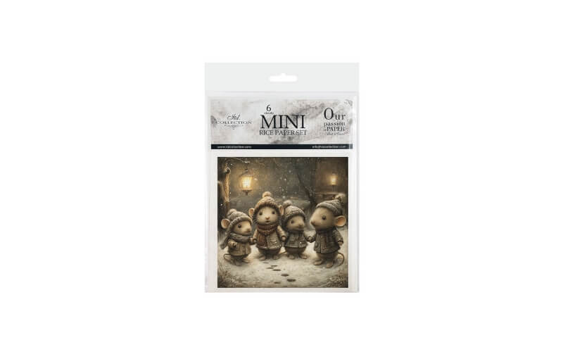 Mini Rijstpapier Set Muizenwereld 6 Vellen Itd Collection