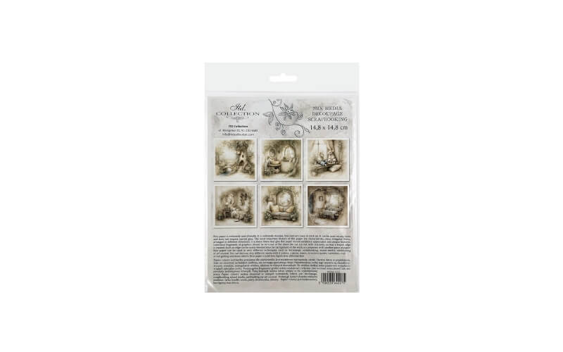 Mini Rijstpapier Set Muizenwereld Boomhuis 6 Vellen Itd Collection
