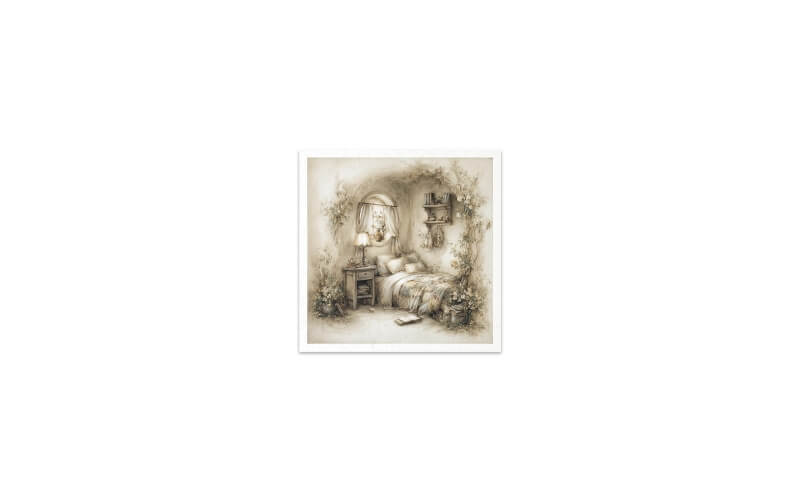 Mini Rijstpapier Set Muizenwereld Boomhuis 6 Vellen Itd Collection