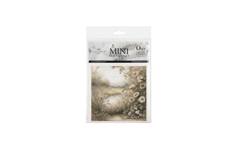 Mini Rijstpapier Set Muizenwereld Lentedagen 6 Vellen Itd Collection