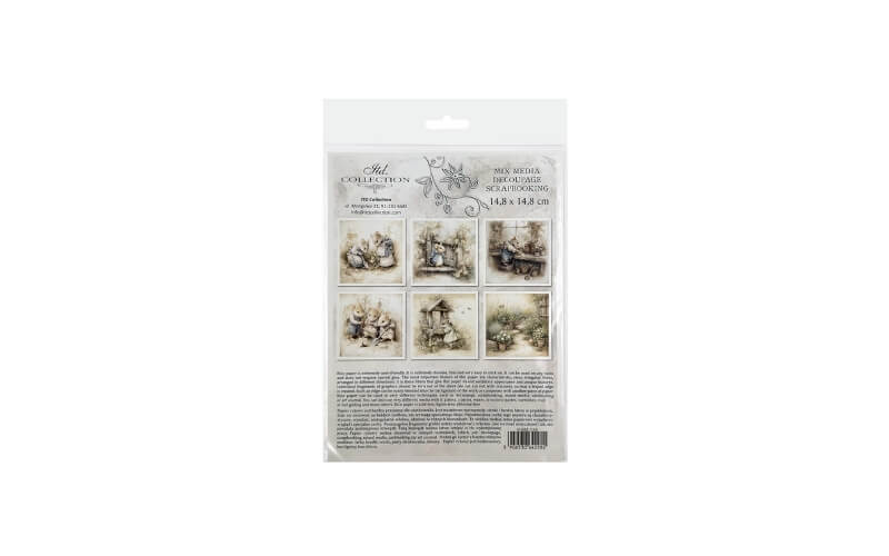 Mini Rijstpapier Set Muizenwereld Tuin 6 Vellen Itd Collection
