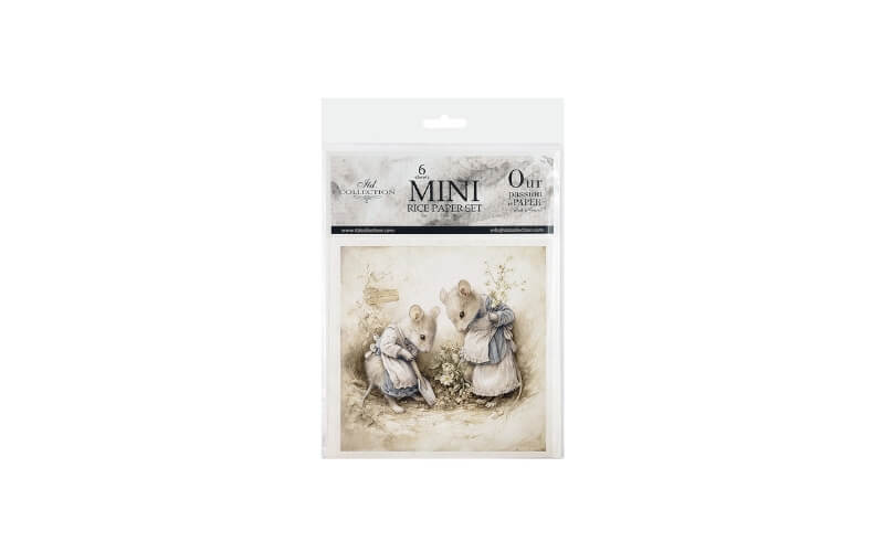 Mini Rijstpapier Set Muizenwereld Tuin 6 Vellen Itd Collection