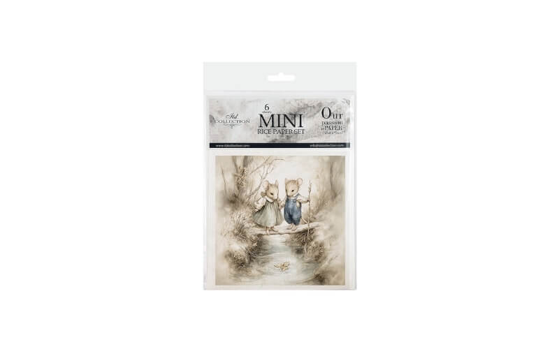Mini Rijstpapier Set Muizenwereld Vrienden 6 Vellen Itd Collection