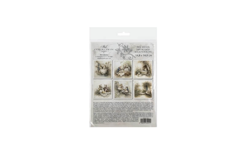Mini Rijstpapier Set Muizenwereld Zondagmorgen 6 Vellen Itd Collection
