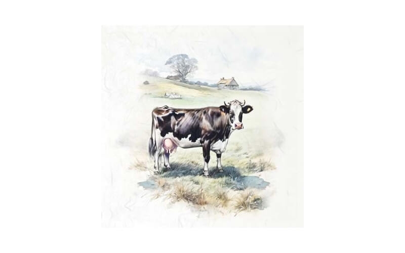 Mini Rijstpapier Set Paarden-Koeien 6 Vellen Itd Collection