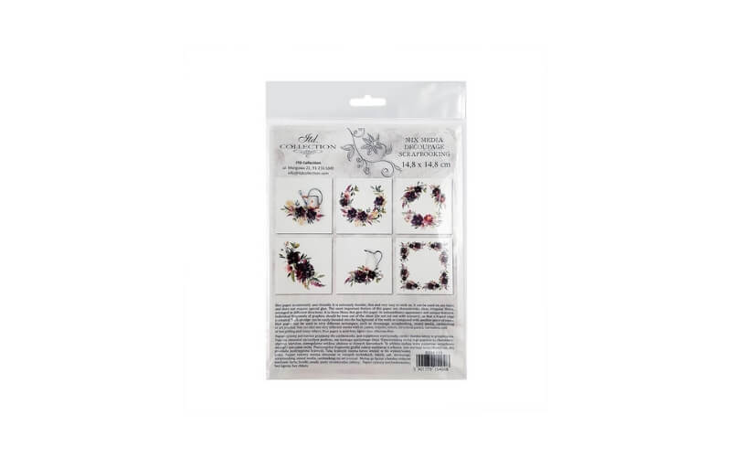 Mini Rijstpapier Set Pioenrozen 6 Vellen Itd Collection
