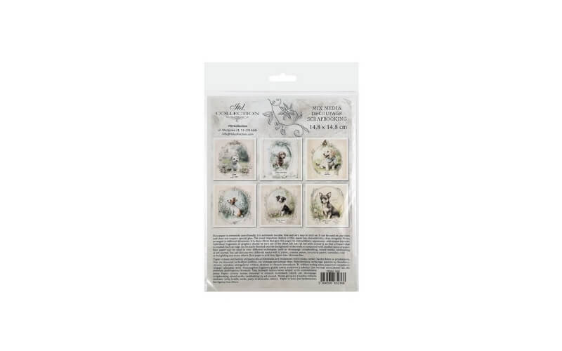 Mini Rijstpapier Set Puppies 6 Vellen Itd Collection