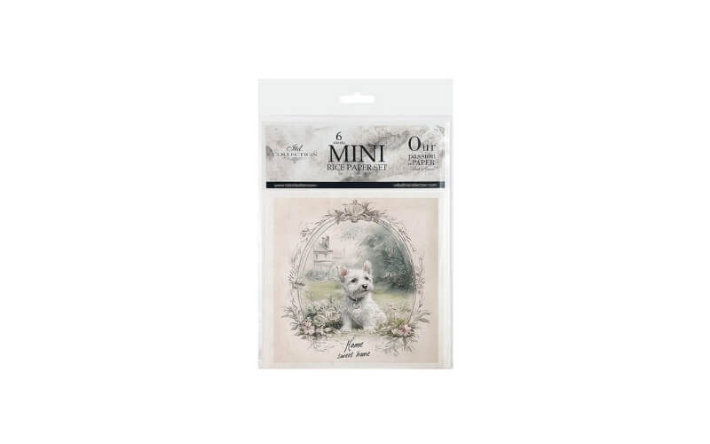 Mini Rijstpapier Set Puppies 6 Vellen Itd Collection