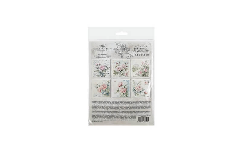 Mini Rijstpapier Set Rozen 6 Vellen Itd Collection