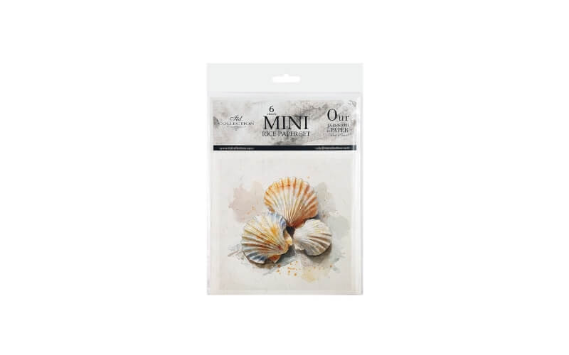 Mini Rijstpapier Set Schelpen 6 Vellen Itd Collection