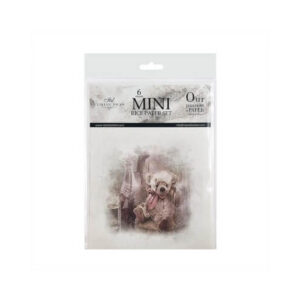Mini Rijstpapier Set Teddyberen 6 Vellen ITD Collection