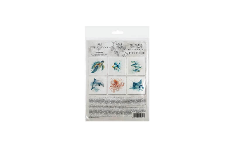 Mini Rijstpapier Set Tropical Dreams 6 Vellen Itd Collection