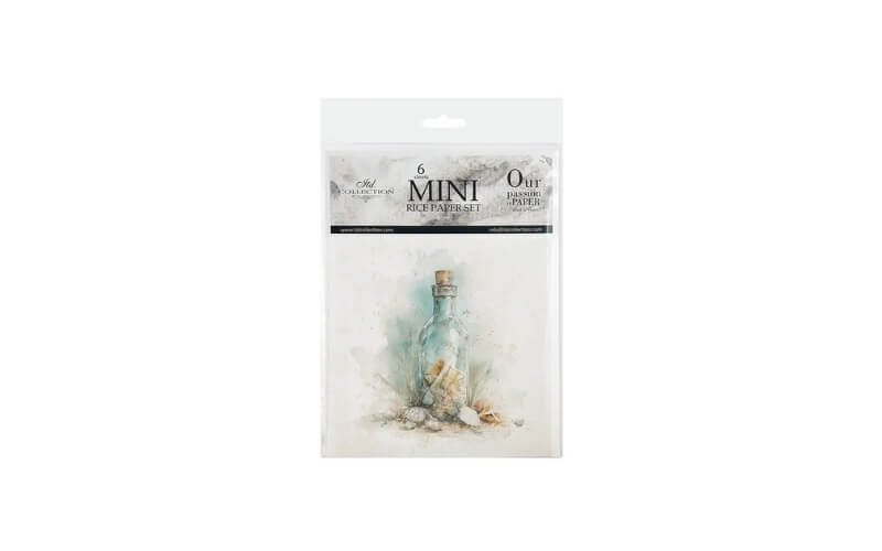 Mini Rijstpapier Set Tropische Strand 6 Vellen Itd Collection