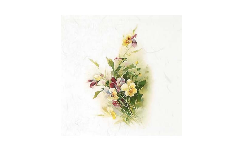Mini Rijstpapier Set Veldbloemen 6 Vellen Itd Collection