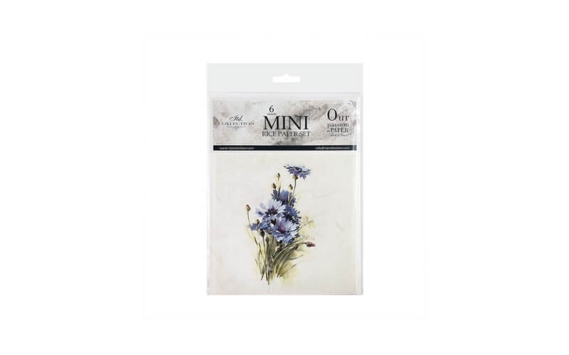 Mini Rijstpapier Set Veldbloemen 6 Vellen Itd Collection