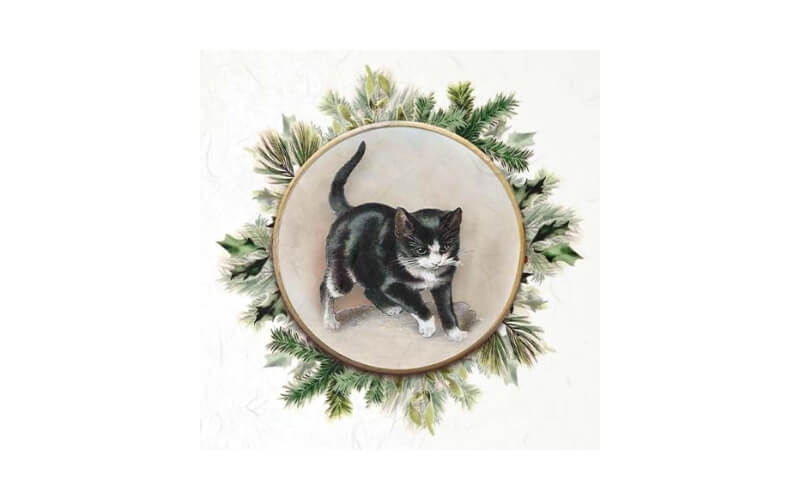 Mini Rijstpapier Set Vintage Katten 6 Vellen Itd Collection