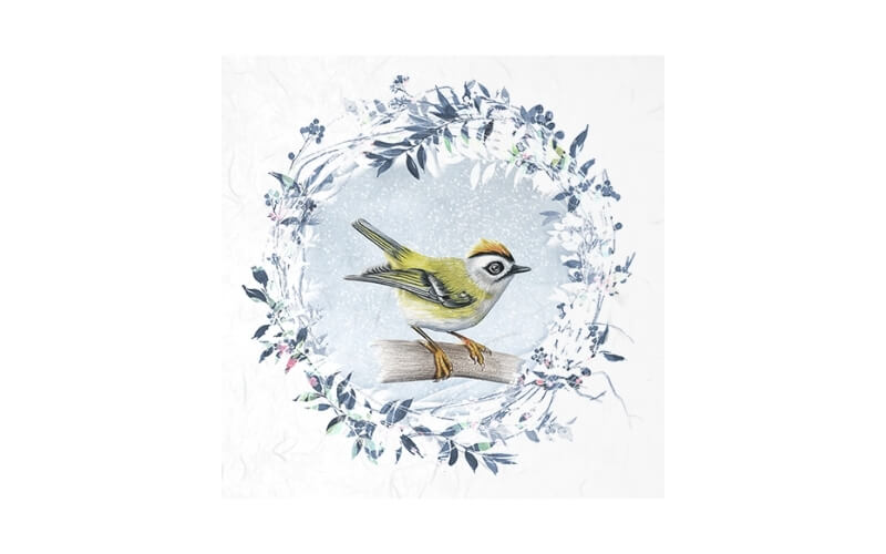 Mini Rijstpapier Set Winter Vogels 6 Vellen Itd Collection