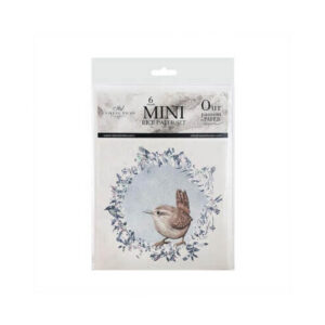 Mini Rijstpapier Set Winter Vogels 6 Vellen Itd Collection