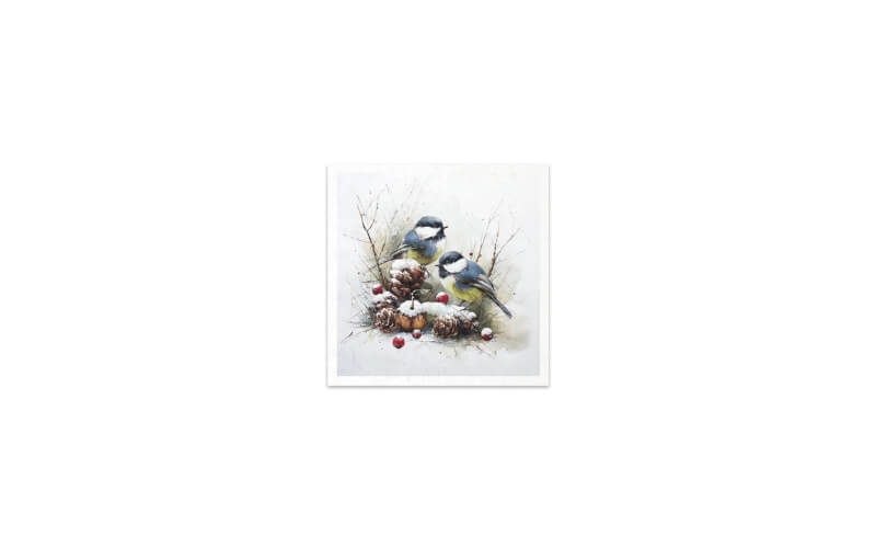Mini Rijstpapier Set Winterbos 6 Vellen Itd Collection