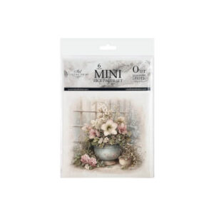 Mini Rijstpapier Set Winterroos 6 Vellen Itd Collection