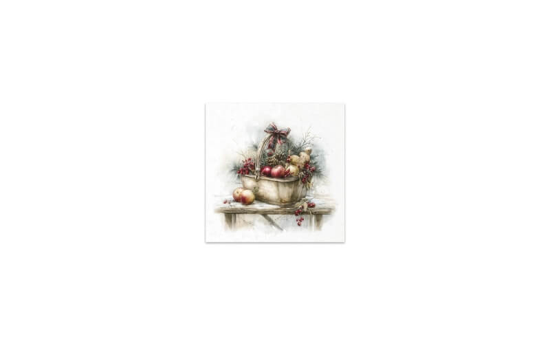 Mini Rijstpapier Set Winterstilleven 6 Vellen Itd Collection