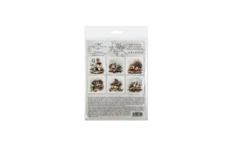 Mini Rijstpapier Set Winterstilleven 6 Vellen Itd Collection