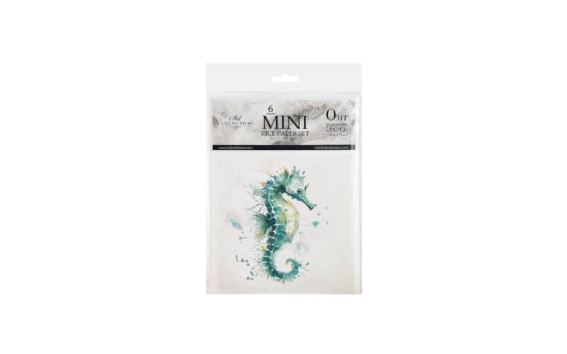 Mini Rijstpapier Set Zeebeesten 6 Vellen Itd Collection