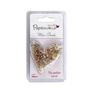Mini Splitpennen Metallics 200st Papermania