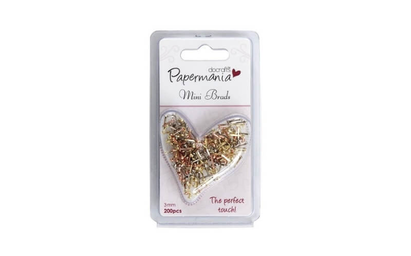 Mini Splitpennen Metallics 200st Papermania