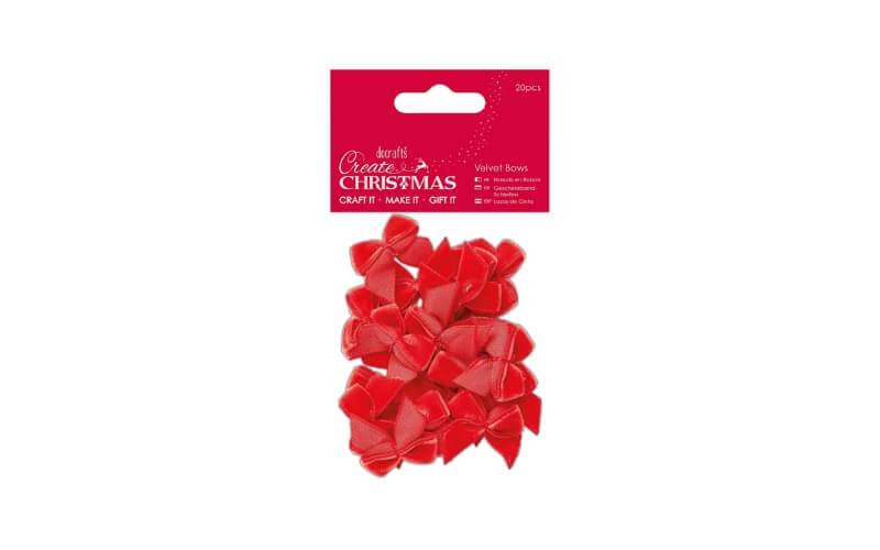Mini Strikjes Rood Fluweel West Designs