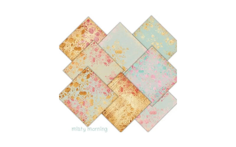 Plakboekpapier 15x15 Mistige Ochtend Decorer