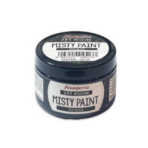 Misty Paint Diep Zwart 150 ml Stamperia