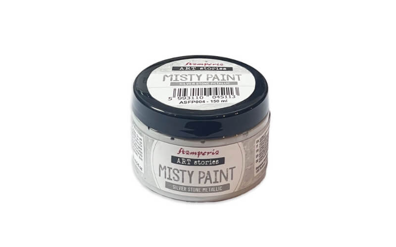 Misty Paint Metallic Silver Stone 150 ml Stamperia