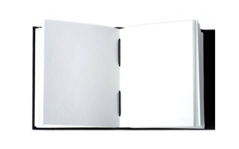 Notitieboek Donkergrijs Bahi leer A5