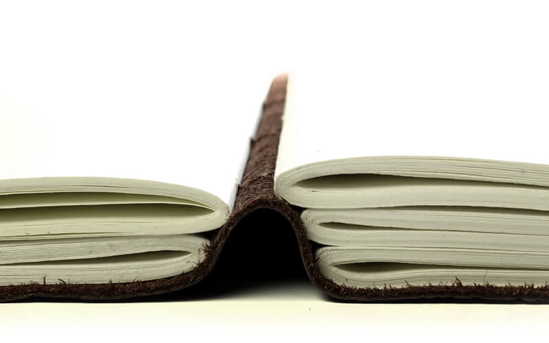 Notitieboek Bloemmotief Bahi Leer A4