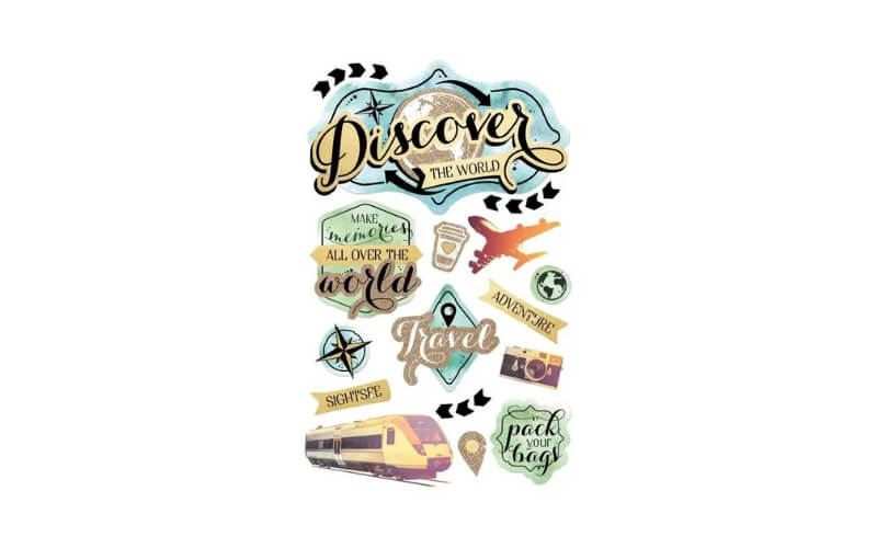Ontdek de Wereld 3D Stickers Paper House
