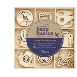 Card Toppers Hout Reizen Bare Basics