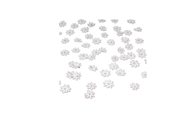 Papieren Bloemetjes Wit