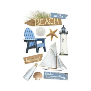 Op het strand 3D Stickers Paper House