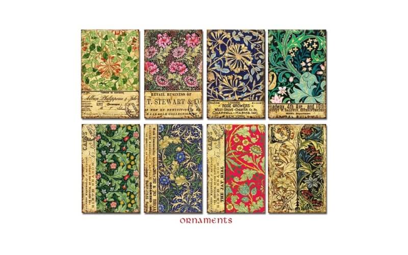Plakboekpapier Mini Ornamenten Decorer
